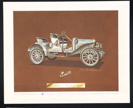 Vtg Bear Series Print Classic Autos Behr-Manning Troy NY 1908 Buick Road... - $12.00