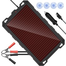 POWISER 3.3W Solar Battery Charger 12V Solar Powered Battery maintainer ... - $58.99