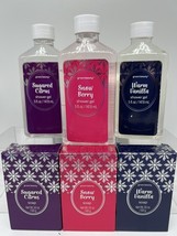 (6) Snow Berry Sugar Citrus Vanilla Body Soap Shower Gel Set Mothers Eas... - $8.09