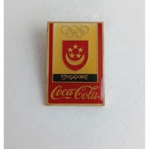 Vintage Coca-Cola Singapore Olympic Lapel Hat Pin - $12.38