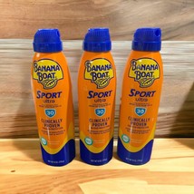 3 Banana Boat Sport Ultra SPF 30 Clear Sunscreen Spray 6oz (EXP - 09/2025)7/2025 - £18.64 GBP