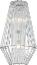 Wall Sconce KALCO TAZA Transitional 2-Light Frosted Glass Chrome Solid Dry - £1,310.14 GBP