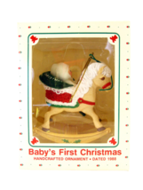 HALLMARK KEEPSAKE BABY&#39;S FIRST ROCKING HORSE CHRISTMAS ORNAMENT 1988 - $19.99