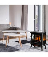 Freestanding Fireplace Heater with Realistic Dancing Flame Effect-Black ... - £136.97 GBP