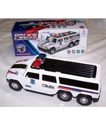 BATTERY OPERATED BUMB AND GO POLICE SUV VAN CAR w musical flashing light... - $178.56 MXN