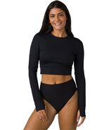 prAna Seleina Size Small (S) Long Sleeve Cropped Rash Guard Swimsuit Top... - $62.76 CAD