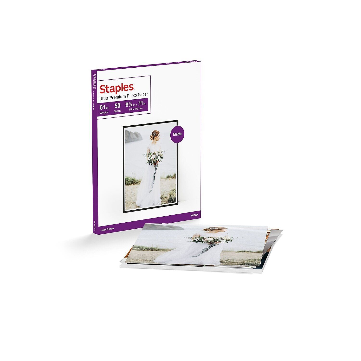 Staples Ultra Premium Matte Photo Paper 8.5" x 11" 50/Pack (19895-CC)