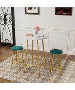Modern 3-Piece Bar Table Set with 2 Stools - Pub Table Dining - $188.59 CAD