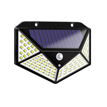 100 LED Wall Lights Outdoor Solar Lamp PIR Motion Sensor Solar Powered S... - £15.90 GBP