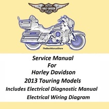 2013 Harley Davidson Touring Models Service Manual &amp; Electrical Diagnostic - $28.95