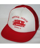 Vintage 80s HERITAGE DODGE Van Greenville SC Dealership Mesh Snapback HA... - £27.23 GBP