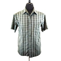 Haggar Clothing Dress Shirt Short Sleeve Mens Small Casual Polyester Wor... - £11.78 GBP
