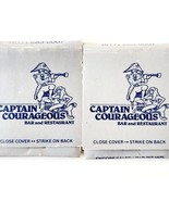 Captain Courageous Matchbooks Vintage Lot Of 2 Restaurant Nautical E33 - $19.99