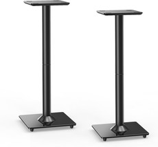 Elived Universal Floor Speaker Stands For Surround Sound: 1 Pair Of 31-Inch-High - £76.94 GBP