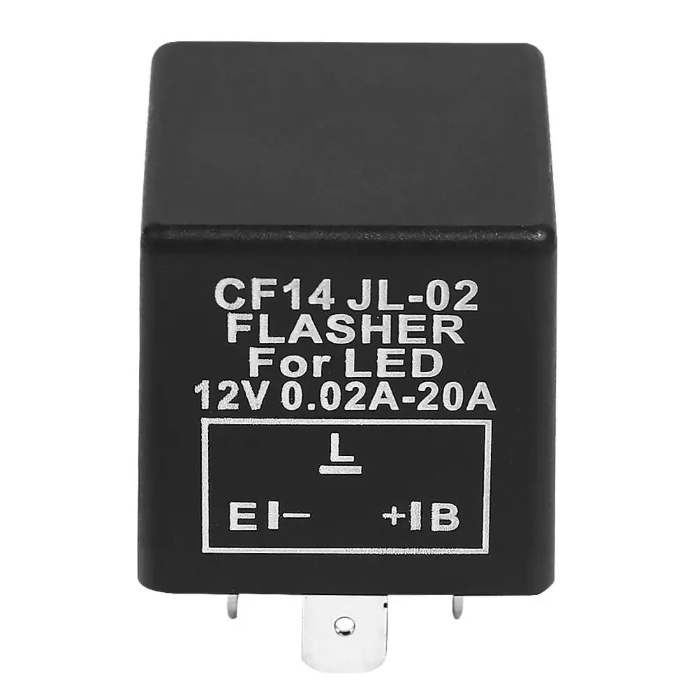 3-Pin LED Flasher Relay 12V Fix for Turn Signal Hyper Flash - CF14 JL02 EP35, - £12.16 GBP