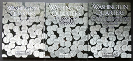 Set of 3 - He Harris Statehood Quarters Coin Folders Album #1-3 1999-2009 Book - £15.62 GBP