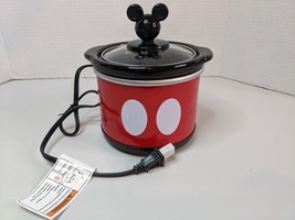Disney Mickey Mouse 0.65 Quart Mini Crock Slow Cooker Pot Great For Dips - £16.99 GBP