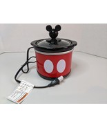Disney Mickey Mouse 0.65 Quart Mini Crock Slow Cooker Pot Great For Dips - £16.86 GBP