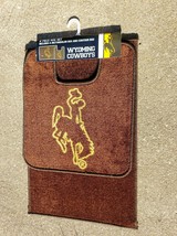 Wyoming Cowboys 2 Piece Bath Rug Set With Non-Skid Backing NCAA New 2 Bath Rugs - $16.99