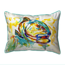 Betsy Drake Grouper Fish Extra Large Zippered Pillow 20x24 - £48.89 GBP