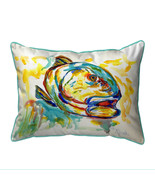Betsy Drake Grouper Fish Extra Large Zippered Pillow 20x24 - £48.66 GBP