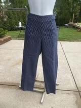 NWT ZAC&amp;RACHEL VERY CUTE BLUE DOT ANKLE PANTS 10 - £15.68 GBP