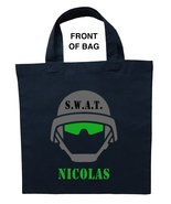 Swat Trick or Treat Bag, Personalized Swat Halloween Bag, Swat Team Loot... - £9.45 GBP+