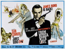 From Russia With Love Movie Poster 30 x 40 James Bond 007 Sean Connery RARE - $39.99