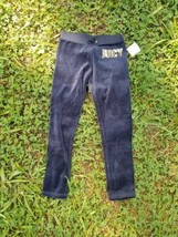Juicy Coutire Girl velour Navy Regal Skinny Leg Pants Size L Or 8/10 new - £27.59 GBP