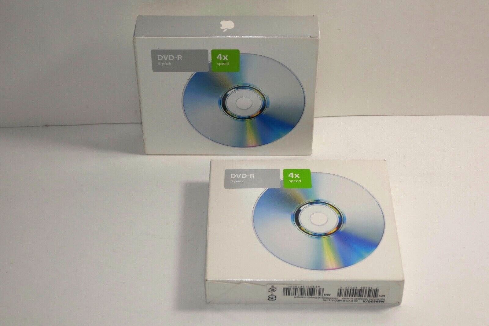 Apple M8985G/A 4X DVD-R Media Kit Blank Recordable Discs NEW - $22.99