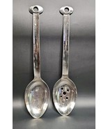 Norpro Stainless Utensil Set Mini Solid &amp; Mini Slotted Cooking Serving S... - $33.93 CAD