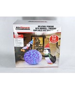 New! 6x4 ft Airflowz Inflatable Christmas Penguins With Snowball Swirlin... - $1,008.90 MXN
