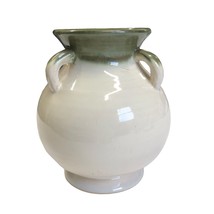 Vintage Fine Studio Pottery Vase Unsigned Nice Glaze Green Brown Top 6 i... - £20.68 GBP