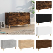 Modern Wooden Rectangular Record Vinyl Storage Cabinet With Legs Side Cabinets - £40.43 GBP+