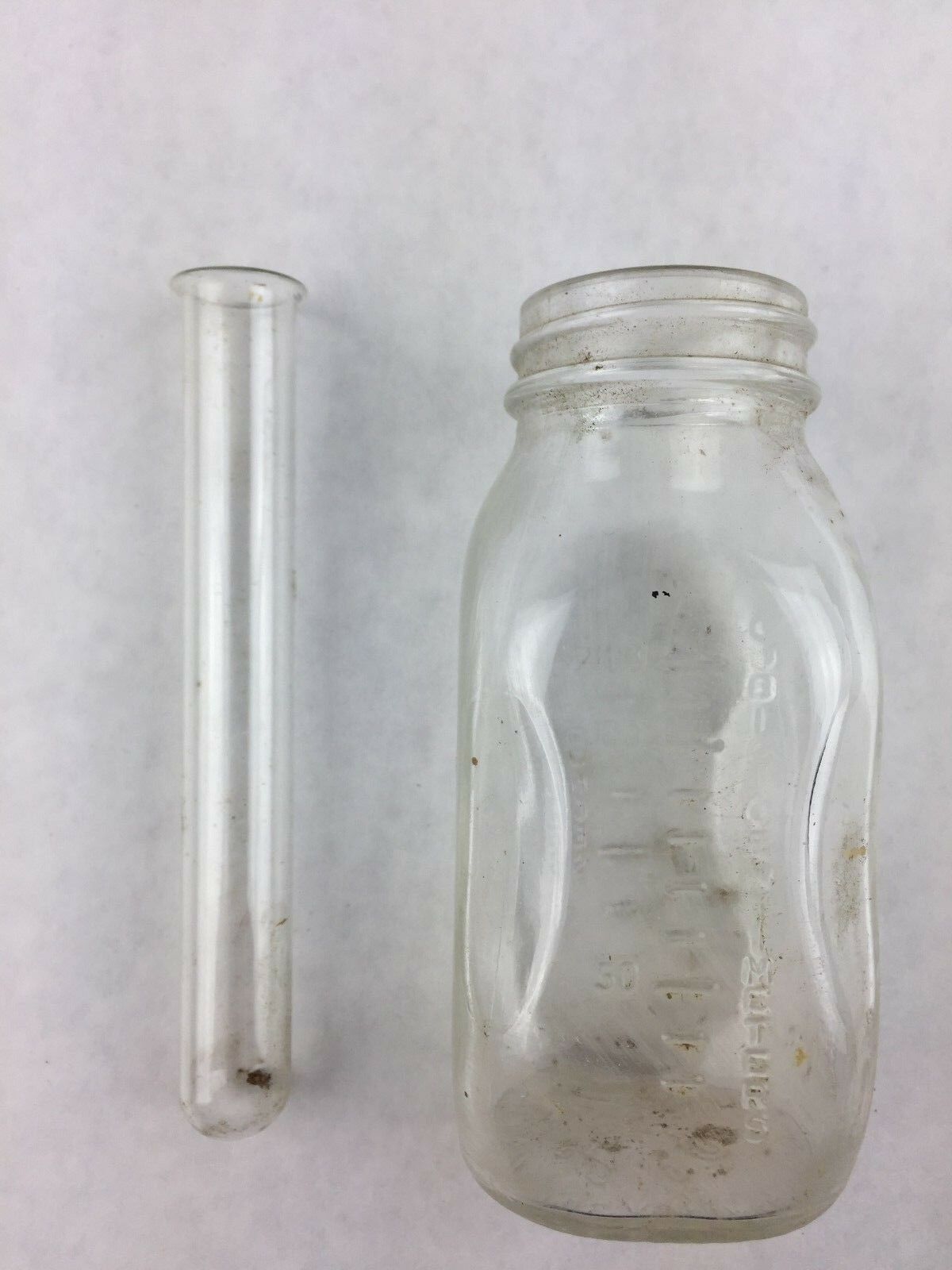 Primary image for Vintage Pharmacy Curity Sure Grip Bottle and Test Tube