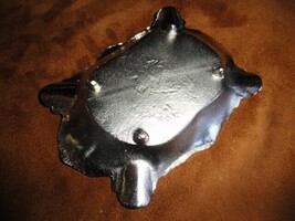 Fancy Nickel Chrome Brass Ashtray image 9