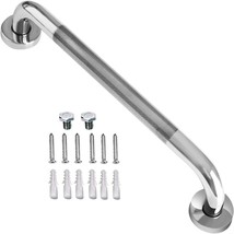 Zuext Chrome Finish Stainless Steel Bathroom Grab Bar, Knurled Bathroom ... - $37.94