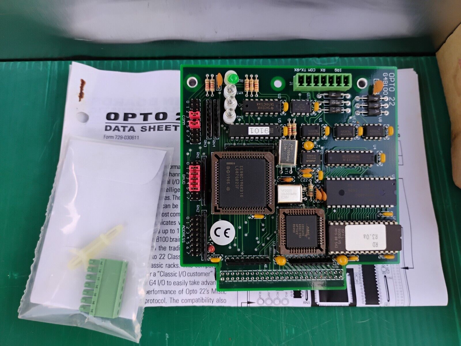 Opto 22 G4B100 PCB Mistic 16-Channel Brain Control Board Digital I/O - $64.35