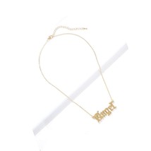 Gold Tone Chain with Cross Faith Pendant Necklace - £59.72 GBP