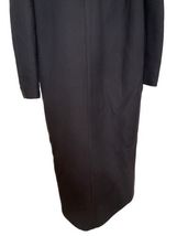 Long Haider Ackermann Cowl Neck Wool Dark Gray Coat Sz 42 Made in Belgium Women image 11