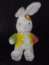 20&quot; Big Vintage Kolden Toys White Bunny Rabbit Stuffed Animal Plush Toy Antique - £37.33 GBP