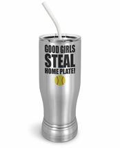 PixiDoodle Good Girls Steal Home Plate - Softball Players Insulated Coffee Mug T - £26.32 GBP+