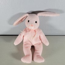 TY Beanie Babies Plush Bunny Hoppity Pink 1996 - £7.94 GBP