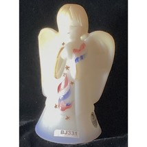 50% OFF BJ331  Fenton Arg Glass Hand Painted Patriotic Angel Girl Hand Painted - £32.89 GBP