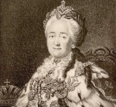 Catharine II Of Russia Victorian Print 1901 Woman History Ephemera Antiq... - $19.99