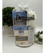 Dermasil Treatment Set Lotion Cream Bar &amp; Pouf, Vitamin A&amp;E Dry Skin Car... - $16.44