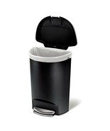 Black 13-Gallon Kitchen Trash Can with Foot Pedal Step Lid - €188,54 EUR
