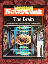 Newsweek April 20 1992 Mapping The Brain Japan Arthur Ashe Aids - £6.79 GBP