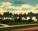 Biddies Motel Napoleon OH Ohio Linen Postcard E12 - $2.92