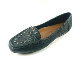 Anne Klein Olika Black Iflax Flat Slip On Loafers  - $44.80